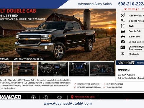 Used 2018 Chevrolet Silverado 1500 LT w/ All Star Edition AWD/4WD image 1