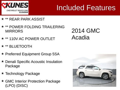 Used 2014 GMC Acadia Denali AWD/4WD image 3