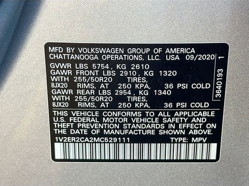 Used 2021 Volkswagen Atlas SEL image 44