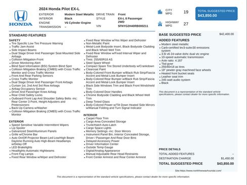 Used 2024 Honda Pilot EX-L image 35