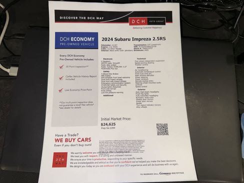 Used 2024 Subaru Impreza RS AWD/4WD image 13