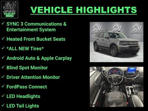 Used 2023 Ford Bronco Sport Big Bend w/ Convenience Package AWD/4WD image 3