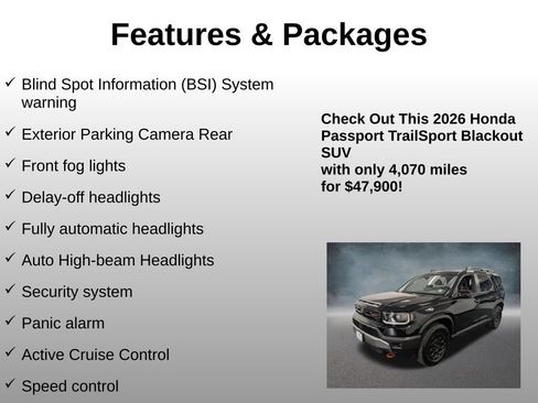 Certified 2026 Honda Passport TrailSport image 20
