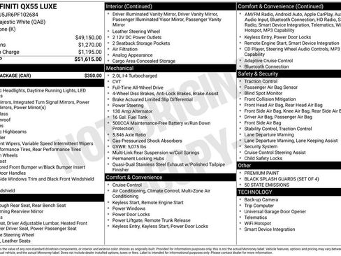 Used 2023 INFINITI QX55 Luxe w/ Cargo Package image 30