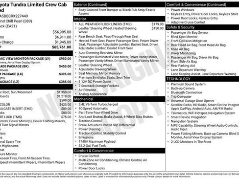Used 2024 Toyota Tundra Limited AWD/4WD image 38