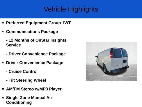New 2025 Chevrolet Express 2500 w/ Communications Package image 2