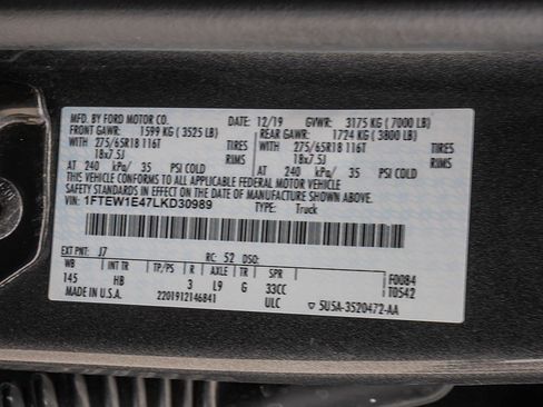 Used 2020 Ford F150 Lariat w/ Equipment Group 502A Luxury AWD/4WD image 34