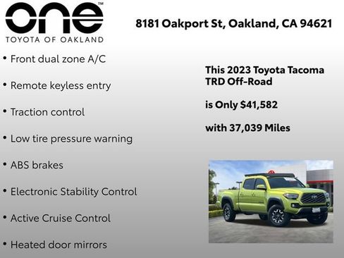 Certified 2023 Toyota Tacoma TRD Off-Road w/ TRD Premium Off Road Package AWD/4WD image 6
