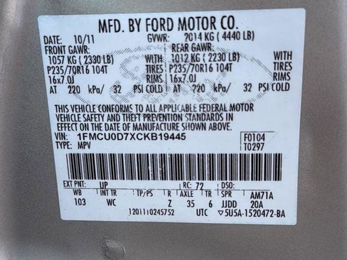 Used 2012 Ford Escape XLT image 39