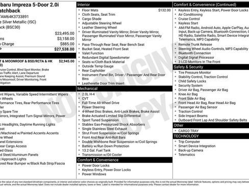 Used 2019 Subaru Impreza 2.0i Sport image 2