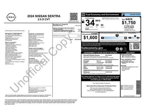 Certified 2024 Nissan Sentra S FWD image 8
