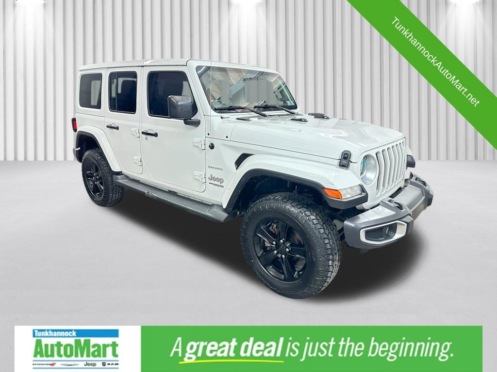 Used 2019 Jeep Wrangler Unlimited Sahara w/ Uconnect 4C Nav & Sound Group AWD/4WD image 1