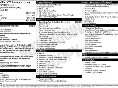 Certified 2025 Cadillac XT6 Premium Luxury w/ LPO, Floor Liner Package AWD/4WD image 37