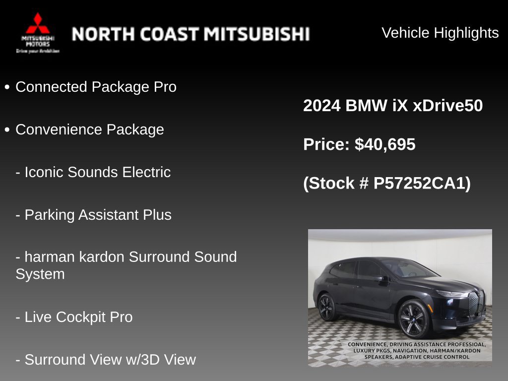 Used 2024 BMW iX xDrive50 AWD/4WD image 2