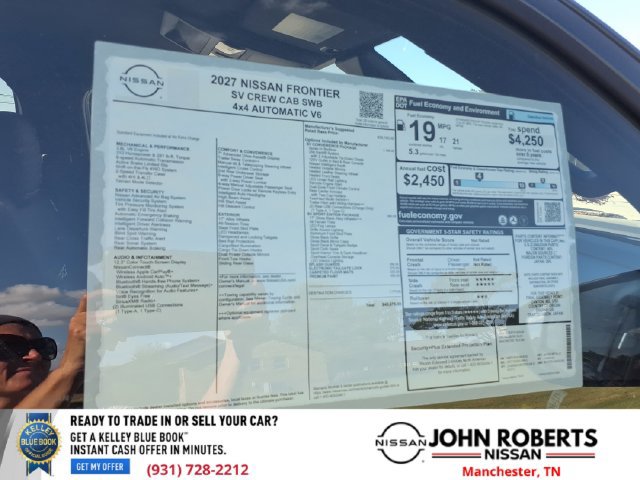 New 2027 Nissan Frontier SV w/ SV Convenience Package AWD/4WD image 19