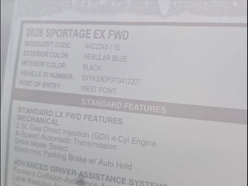 New 2026 Kia Sportage EX image 14