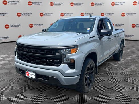 Used 2025 Chevrolet Silverado 1500 Custom w/ Turbomax Blackout Package AWD/4WD image 1