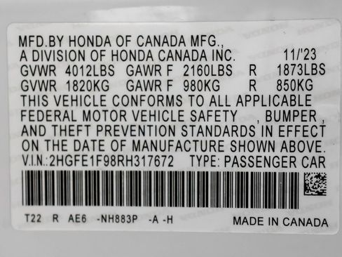Used 2024 Honda Civic Touring image 49