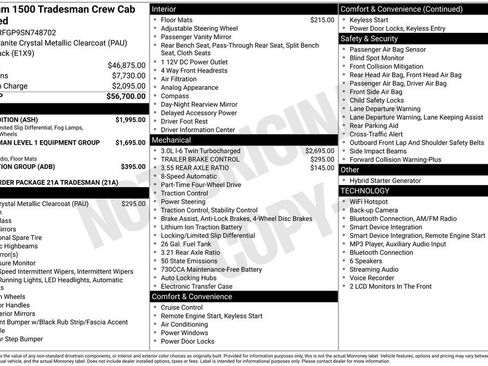 Used 2025 RAM 1500 Tradesman w/ Night Edition AWD/4WD image 22