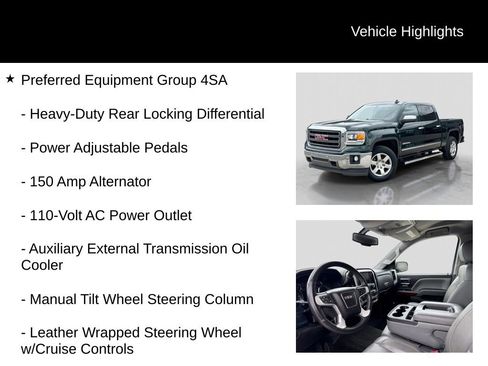 Used 2015 GMC Sierra 1500 SLT w/ SLT Preferred Package AWD/4WD image 16