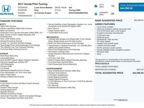 Used 2017 Honda Pilot Touring image 40