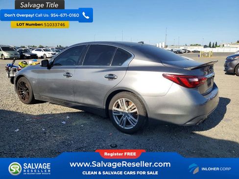 Used 2018 INFINITI Q50 Luxe w/ Essential Package (3.0T Luxe) RWD image 3