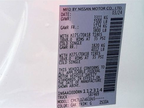 Used 2024 Nissan Titan PRO-4X w/ Off Road Protection Package image 32