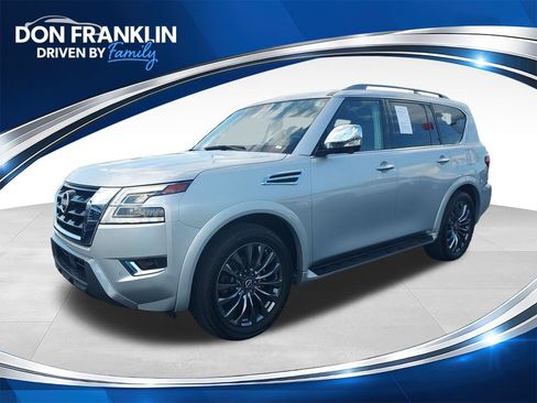Used 2023 Nissan Armada Platinum w/ Captain's Chairs Package RWD image 1