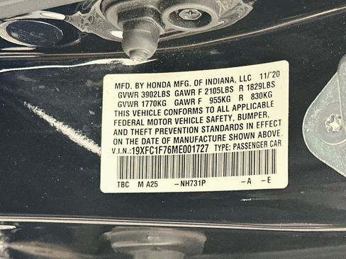 Used 2021 Honda Civic EX-L image 12