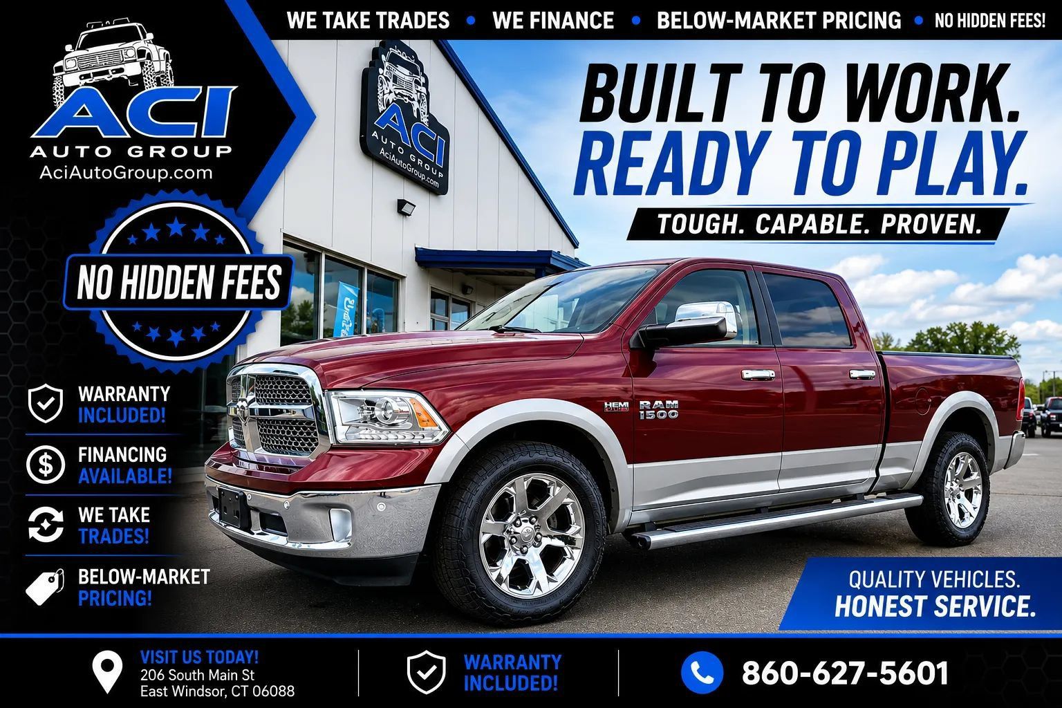 Used 2017 RAM 1500 Laramie w/ Convenience Group AWD/4WD image 1