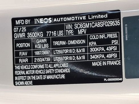 New 2025 INEOS Grenadier Fieldmaster Edition image 10