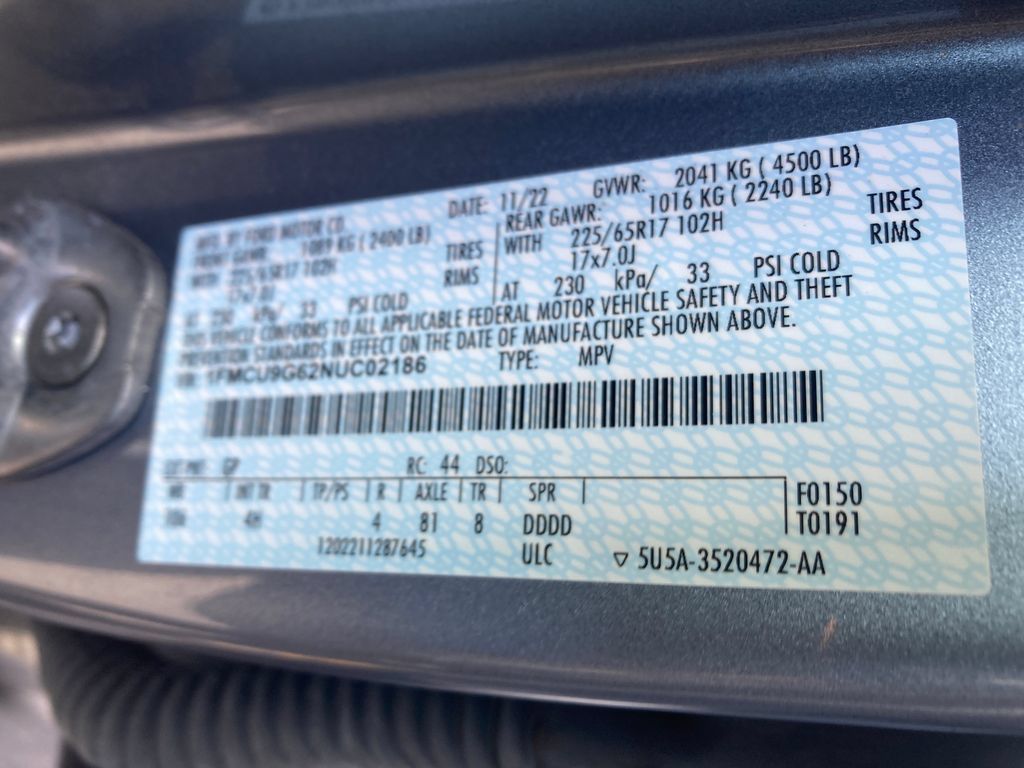Used 2022 Ford Escape SE w/ Convenience Package AWD/4WD image 37