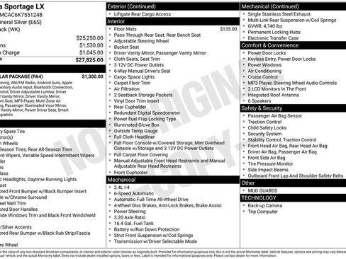 Used 2019 Kia Sportage LX w/ LX Popular Package image 12