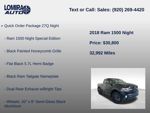 Used 2018 RAM 1500 Sport AWD/4WD image 8