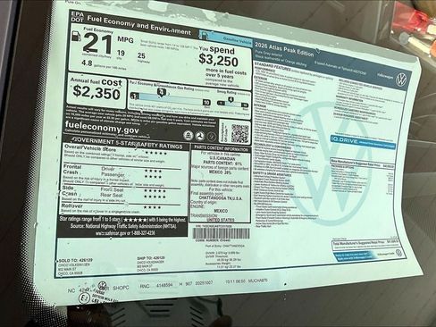 New 2026 Volkswagen Atlas Peak Edition image 32