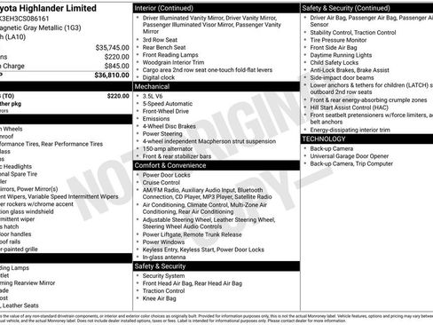 Used 2012 Toyota Highlander Limited w/ Tow Pkg image 6