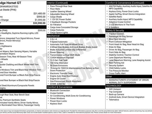 Used 2024 Dodge Hornet GT image 48