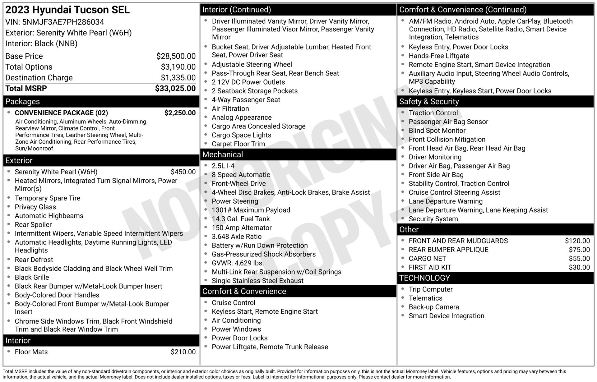 Used 2023 Hyundai Tucson SEL w/ Convenience Package FWD image 41