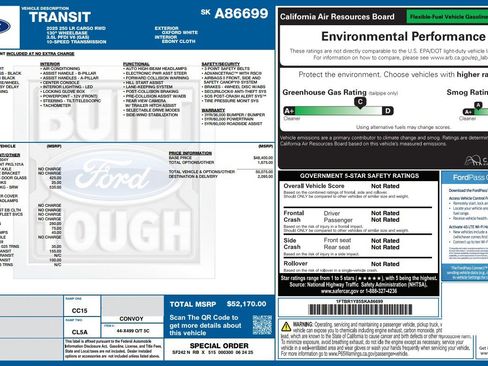 Used 2025 Ford Transit 250 Low Roof w/ Exterior Upgrade Package RWD image 2