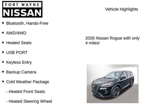 New 2026 Nissan Rogue SV w/ Cold Weather Package AWD/4WD image 8