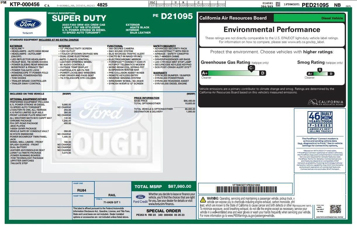 Used 2023 Ford F350 Lariat w/ Lariat Ultimate Package AWD/4WD image 67