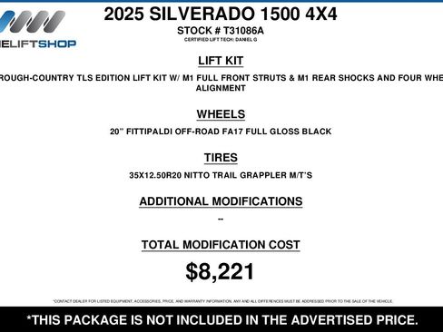 Used 2025 Chevrolet Silverado 1500 Custom Trail Boss image 2
