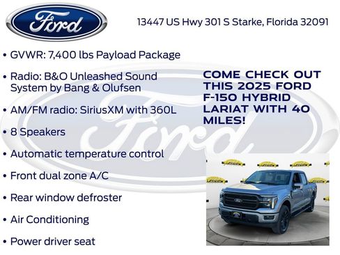 New 2025 Ford F150 Lariat w/ Equipment Group 502A High image 30