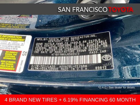 Certified 2018 Toyota Camry XLE w/ Audio Package FWD image 36