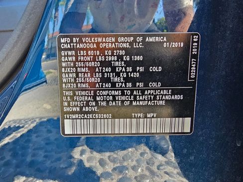 Used 2019 Volkswagen Atlas SEL image 37