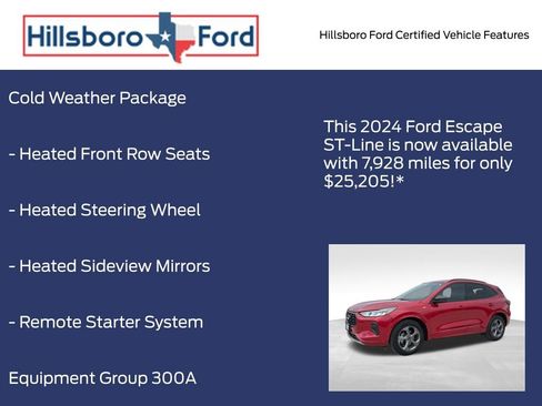 Certified 2024 Ford Escape ST-Line w/ Tech Pack #1 FWD image 5