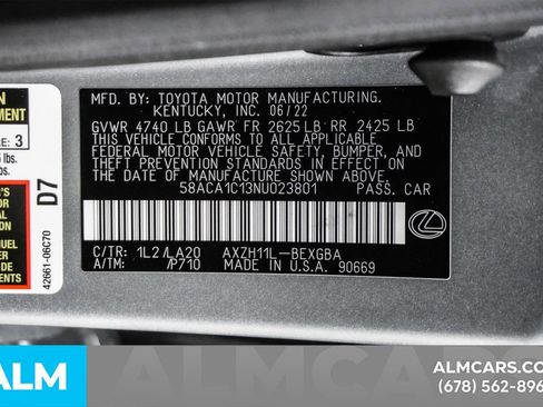 Used 2022 Lexus ES 300h image 64