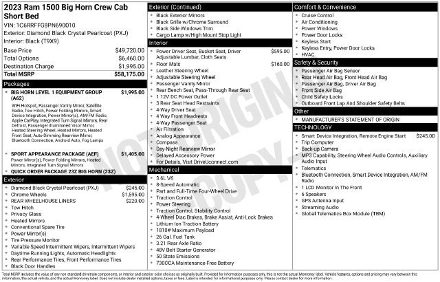 Used 2023 RAM 1500 Big Horn AWD/4WD image 8