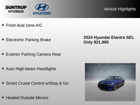 Used 2024 Hyundai Elantra SEL w/ Convenience Package FWD image 16