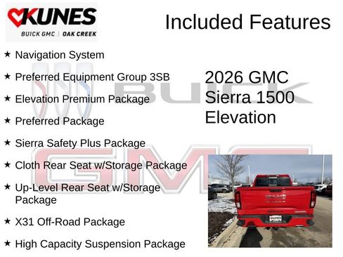 New 2026 GMC Sierra 1500 Elevation w/ Elevation Premium Package image 2